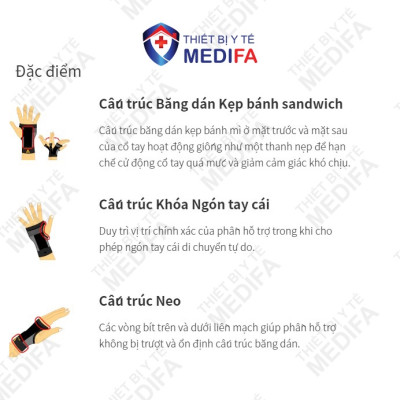 Băng Bảo Vệ Khớp Cổ Tay Vantelin Wrist Support size M