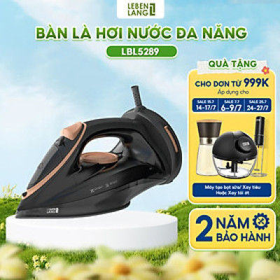 Bàn là hơi nước cầm tay dạng nằm Lebenlang LBL5289, bàn ủi hơi nước 2200W, bình chứa 260ml, bảo hành 2 năm - hàng chính hãng