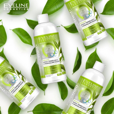 [Secret Gift] Bộ quà toner khoáng chất Magma Eveline Facemed 500ml & Bông tẩy trang Ipek 80 miếng