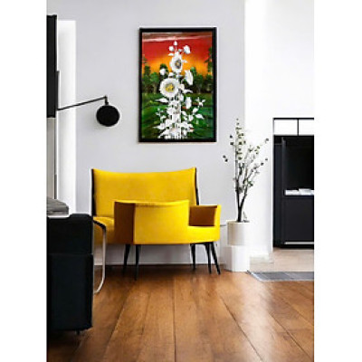 Tranh sơn mài - HOA, TRÚC - Khảm cừ cao cấp size 40x60 thích hợp trang trí, làm quà tặng,...