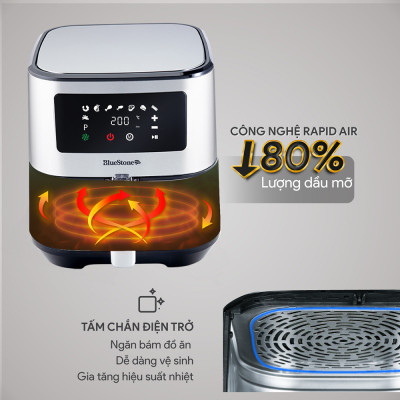 Nồi chiên không dầu Bluestone 5.5 lít AFB-5878 - Hàng chính hãng