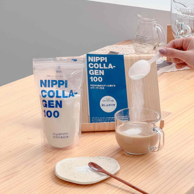 NIPPI Collagen 100 nguyên chất 100% peptide [Túi zip lớn]