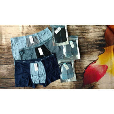 COMBO 3 QUẦN LÓT BOXER ĐÙI NAM COTTON LỤA – TẶNG TÚI ZIP BẠC