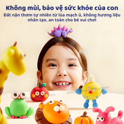 Đất nặn an toàn cho bé hữu cơ không dính tay mideer Mellow Dough Clay