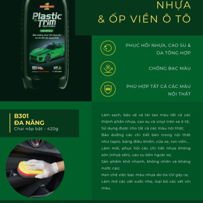 Kem Phục Hồi Nhựa & Ốp Viền Ô Tô SUPERONE Plastic & Trim  Restorer - Universal SOUTHWALL B301