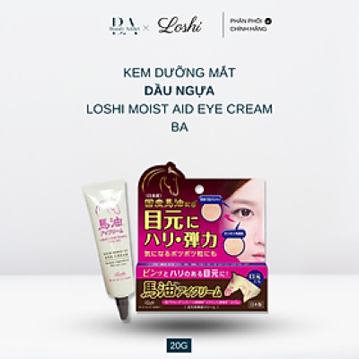 Kem dưỡng mắt dầu ngựa Loshi Moist Aid Eye Cream BA