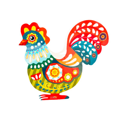 Lồng đèn trung thu Happy KiBu - Lồng đèn sáng tạo, Ánh sáng đêm trăng hình Gà