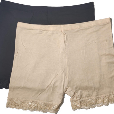 Combo 4 Quần mặc trong váy 2 màu đen và 2 màu be chất cotton siêu mịn thoáng mát