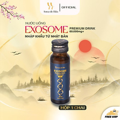 [Anna de Rita] Nước Uống Collagen EXOSOME Premium Drink 60.000MG+ Đẹp Da, Trẻ Hóa (hộp x 1 lọ 50ml)