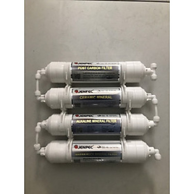 Combo 4 lõi lọc 5678 Jenpec - Hàng chính hãng - Bộ lõi lọc chức năng dùng thay thế cho máy lọc RO