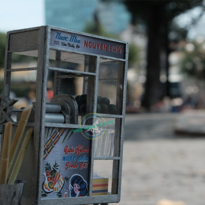 MÔ HÌNH TỰ LẮP RÁP DIY SÀI GÒN THU NHỎ - XE NƯỚC MÍA - HR01