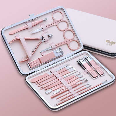 Bộ Bấm Móng Tay 18 Món Dụng Cụ Làm Nail Cây Nặn Mụn Lấy Khóe Kìm Dũa Nhíp - Hàng Loại 1 - Chính Hãng MINIIN