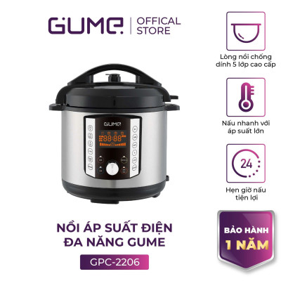 Nồi Áp Suất Đa Năng GUME GPC-2206 Hàn Quốc - Bảo Hành 12 Tháng Hàng chính hãng