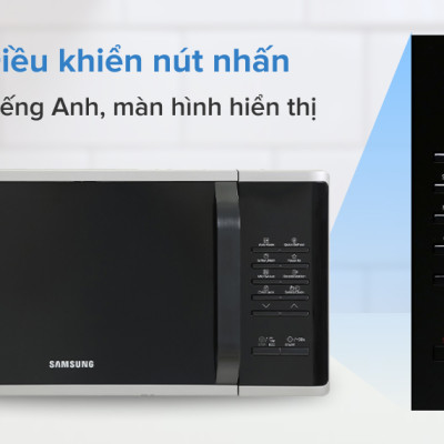 Lò vi sóng tráng men Samsung Dòng vi sóng 23L (MS23K3513AS)- Hàng chính hãng
