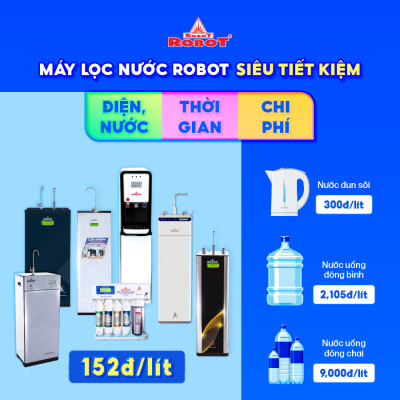Máy Lọc Nước ROBOT Classy Pro 339WK-UR Tích Hợp Chức Năng Lọc R.O + UF 5 Bộ Vi Mạch LCD Đa Năng - Hàng Chính Hãng