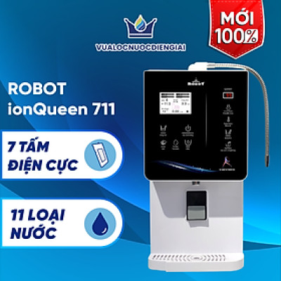 Máy Lọc Nước Điện Giải Ion Kiềm ROBOT IonQueen 711 Chế Độ Nóng Nguội Lạnh - Hàng Chính Hãng
