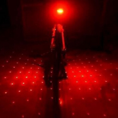 Đèn Hậu Laser Xe Đạp Kèm Giá Đỡ - Hàng chính hãng 