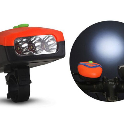 Đèn chiếu sáng có còi dành cho xe đạp - Hàng chính hãng 