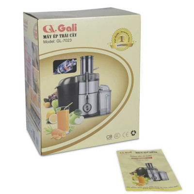 Máy ép trái cây Gali, đa chức năng, ép các loại rau, củ, quả, thân 2 lớp, motor dây đồng, cam kết hàng chính hãng, bảo hành 12 tháng chính hãng Gali