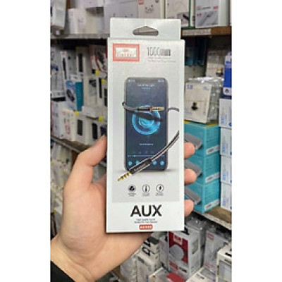 Cáp âm thanh 2 đầu 3.5mm 1m Vỏ nhôm dây dù - Hàng chính hãng