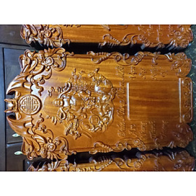 Đốc lịch treo tường tượng phật di lặc bằng gỗ hương  kt 70×40×3cm