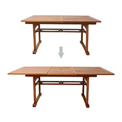 Bàn Xếp Mở Rộng Karang IBIE NT3027 (150 x 98 x 72 cm) - Nâu