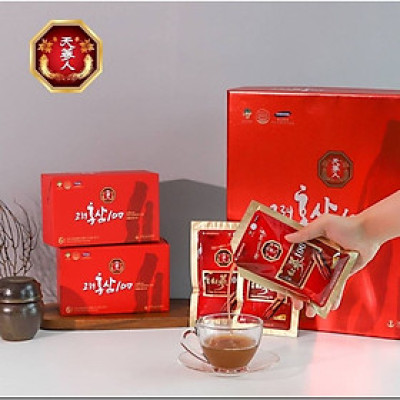Nước Uống Hồng Sâm 100 - Nước Uống Hồng Sâm Nguyên Chất 100