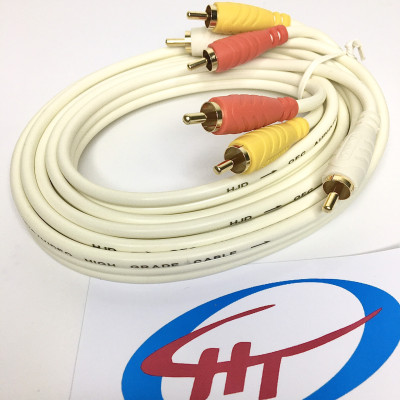 dây av 3 đầu hoa sen ,đồng nguyên chất ,Hàng Chính Hãng.