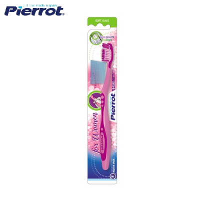 [ Mua 2 tặng 1 chỉ kẽ răng ] Bàn chải đánh răng mềm mịn dành cho nữ - PIERROT BELLE