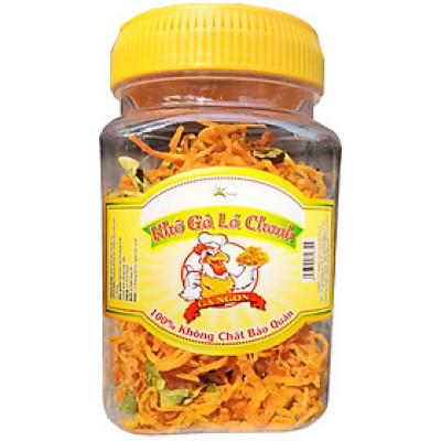 KHÔ GÀ LÁ CHANH THƠM NGON - HŨ 100G