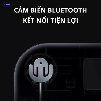 Cân điện tử bluetooth phân tích chỉ số cơ thể Kachi MK223 - Màu đen - Hàng chính hãng