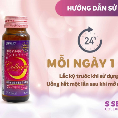 NƯỚC UỐNG LÀM ĐẸP DA S SELECT COLLAGEN DRINK (HỘP 3 LỌ)