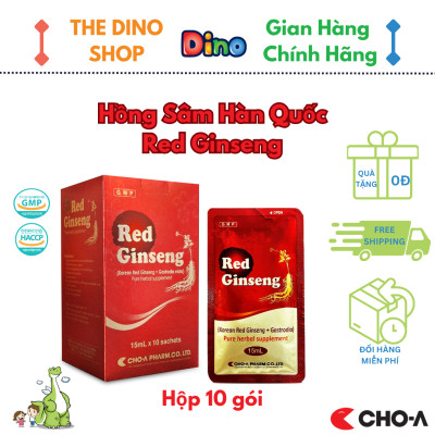 Combo 5 Gói Hồng Sâm Hàn Quốc Red Ginseng Hỗ Trợ Tăng Đề Kháng (5 Gói x 15ml)