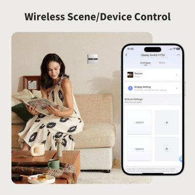 Công tắc thông minh Aqara Display Switch V1 EU WS-K02D, tích hợp cảm biến hiện diện, kết nối Zigbee