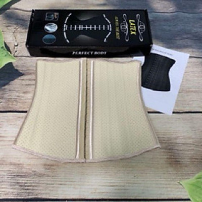 Đai nịt bụng (gen siết giảm eo) latex 25x lỗ thông hơi Hi Lạp