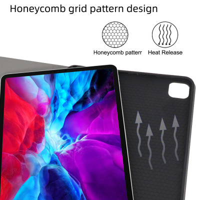 Bao da kèm bàn phím dành cho iPad Air 6 13 inch 2024 , iPad Air 6 11 inch 2024 Bluetooth Keyboard Case có khay để bút chống sốc cao cấp - Hàng chính hãng.