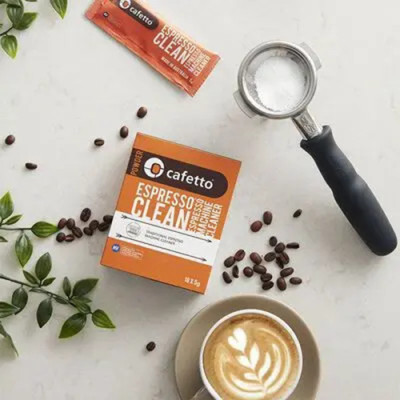 [Hàng chính hãng] Bột vệ sinh tẩy cặn máy pha cà phê Cafetto Espresso Clean (12 gói)