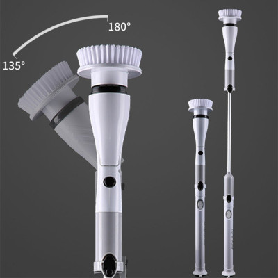 Chổi điện cọ nhà vệ sinh tự động Sothing JESOPB, đa năng kèm 4 đầu chổi tiện dụng chà siêu sạch - Hàng nhập khẩu