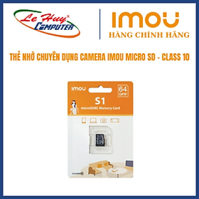Thẻ nhớ Micro SDHC IMOU 64GB Class 10 ST2-64-S1 Hàng Chính Hãng