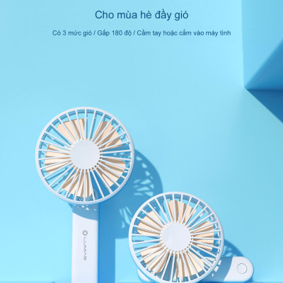 Quạt tích điện cầm tay Lumias X5 lite Hàng chính hãng