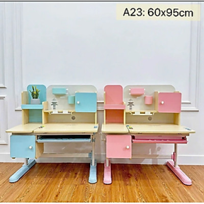 Bàn học sinh thông minh đa năng, nâng hạ tay quay, điều chỉnh góc nghiêng, chống lóa Tundo CTA23 ngang 95cm