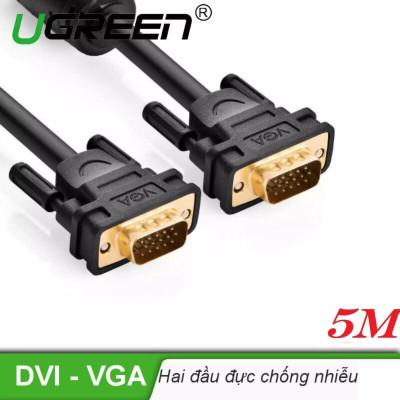 Ugreen UG11632VG101TK 5M màu Đen Cáp tín hiệu 2 đầu VGA - HÀNG CHÍNH HÃNG