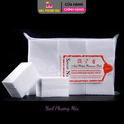 Combo 3 Túi Giấy Lau Gel Nail 1000 Tờ Cao Cấp Không Đổ Lông, Xịn Cứng Vệ Sinh Móng Làm Nail Tiện Lợi Nữ Women