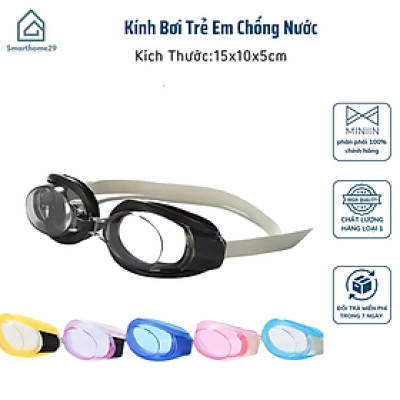 Kính Bơi Trẻ Em Chống Nước Kèm Nút Bịt Tai – Chọn Màu, Phù Hợp Bé 3–10 Tuổi - HÀNG CHÍNH HÃNG MINIIN