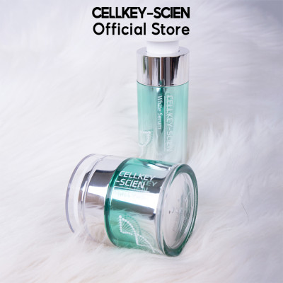 Combo 2 Kem Dưỡng Trắng Da Tế Bào Gốc Hàn Quốc Cấp Ẩm Xóa Nhăn Phục Hồi Trẻ Hoá Da Và Chống Lão Hoá Cellkey-Scien White Cream (60g)