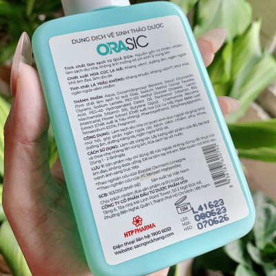 Dung dịch vệ sinh Thảo Dược Orasic 200ml sạch an toàn, thơm quyến rũ 