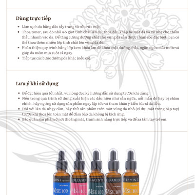 Bộ quà tặng tinh chất phục hồi trẻ hóa da NMN+HY 30ml + tinh chất tái tạo đàn hồi da Collagen 30ml - Mōly Beauty