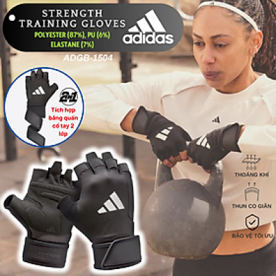 Găng Tay Thể Thao ADIDAS ADGB-1504 Strength Training Gloves - Phụ Kiện Thể Thao Chính Hãng