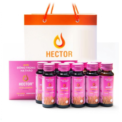 Nước đông trùng hạ thảo kết hợp Collagen Hector 50ml x10