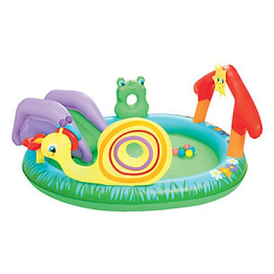 Bể Phao Liên Hoàn Cầu Trượt Ốc Sên Bestway 53055